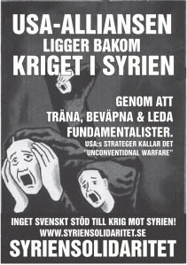 Plakat fra Syriensolidaritet
