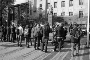 8. mai-markeringen hadde godt oppmøte.