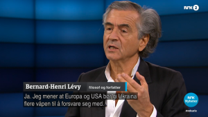 Lévy fikk breie seg i NRK Urix i et langt og helt ukritisk intervju 11.11.